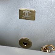 Kitlife chanel handle white bag light gold buckle - 20x12x6cm - 2