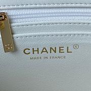 Kitlife chanel handle white bag light gold buckle - 20x12x6cm - 6
