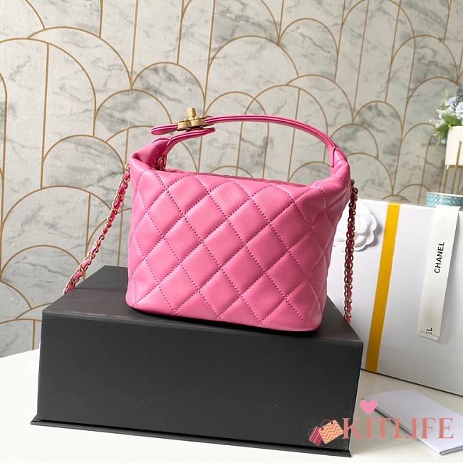 kitlife Chanel hobo bag pink - 20x13x18 cm - 1