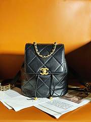 Kitlife chanel backpack black lambskin - 20x19x12 cm - 1