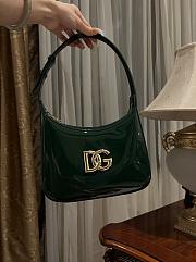 Kitlife Dolce&Gabbana patent Leather Shoulder bag  green- 22 x 18 x 6 cm - 3