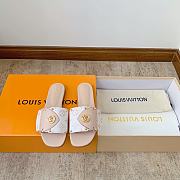 Kitlife Lousi Vuitton Frame Flat Mule white - 2