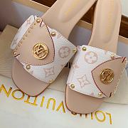 Kitlife Lousi Vuitton Frame Flat Mule white - 3