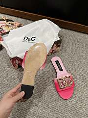 kitlife Dolce&Gabbana Ombré-print calfskin sliders pink - 3