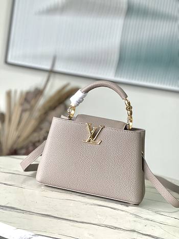 Kitlife Lousi Vuitton Capucines BB Taurillon Monogram gray bag - M24698 - 26.5 × 17.5 × 9 cm