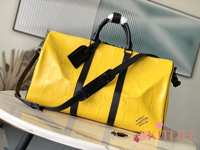 Kitlife Louis Vuitton Keepall Bandoulière 50 Yellow bag - 50 x 29 x 23 cm - 1