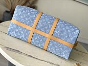 Kitlife Louis Vuitton Keepall Bandoulière 50 Sky Blue Denim bag - 50 x 29 x 23 cm - 5