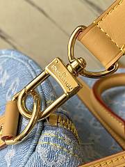 Kitlife Louis Vuitton Keepall Bandoulière 50 Sky Blue Denim bag - 50 x 29 x 23 cm - 2
