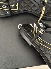 kitlife Chanel Sandals Grosgrain Black - 2