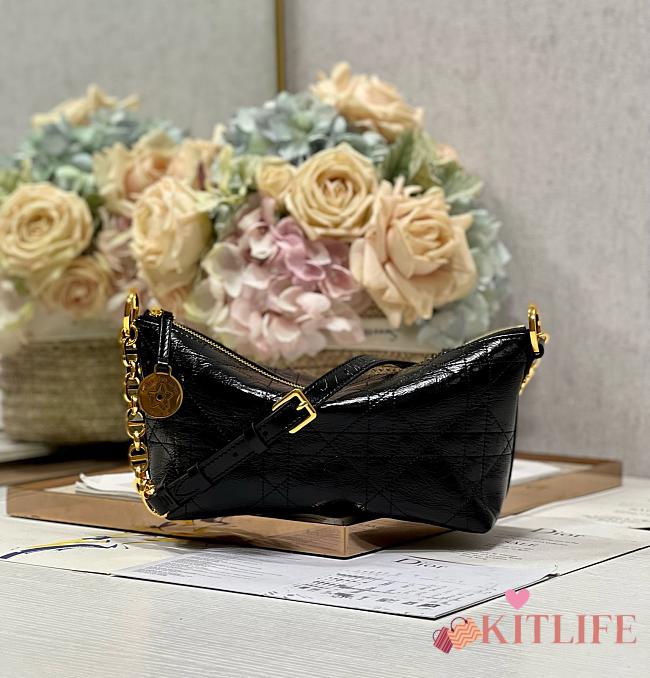 kitlife Diorstar Hobo Bag black with Chain - 28.5x14.5x10cm - 1