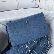 kitlife Chanel 22 shopping bag denim - 35x37x7 cm - 5