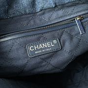 kitlife Chanel 22 shopping bag denim - 35x37x7 cm - 6