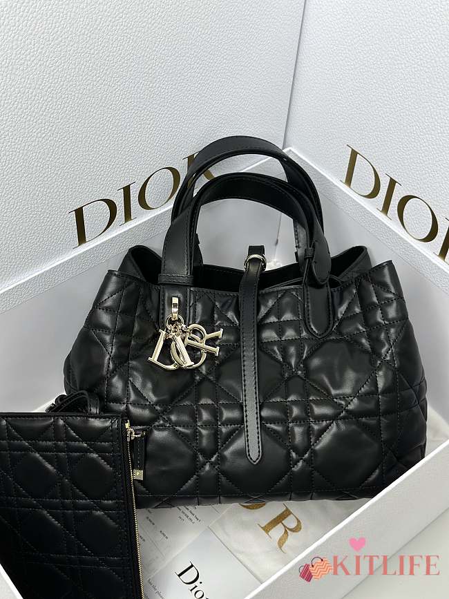 Kitlife Medium Dior Toujours Bag Black - 28×21×19 cm - 1