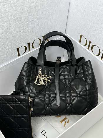 Kitlife Medium Dior Toujours Bag Black - 28×21×19 cm