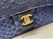 Kitlife Chanel handbag snakeskin material blue - 20cm  - 2
