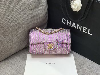 Kitlife Chanel handbag snakeskin material Pink - 20cm