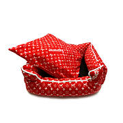 Lousi Vuitton Pet Square Pillow red - 5