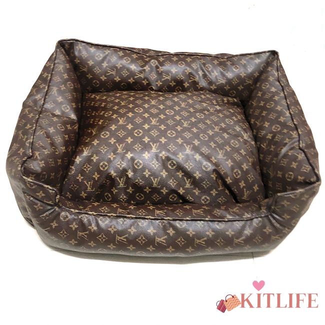 Lousi Vuitton Pet Square Pillow brown - 1