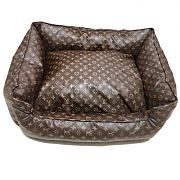 Lousi Vuitton Pet Square Pillow brown - 1