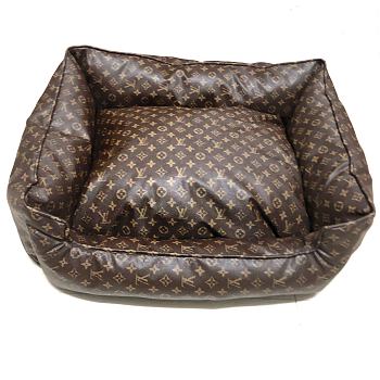 Lousi Vuitton Pet Square Pillow brown