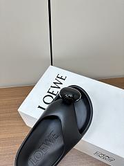 kitlife LOEWE Paula's Ibiza Foam Pebble thong sandals black - 2