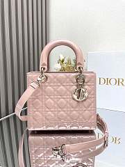 Kitlife Lady Dior Bag Powder Pink Patent Cannage Calfskin - 24x20x11cm - 1