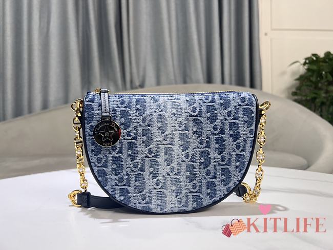 Kitlife Dior Denim D Oblique Callisto bag - 20 x 14 x 4 cm - 1