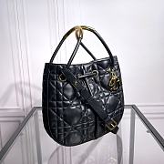 kitlife Medium Dior Nolita Bag Black Macrocannage Lambskin - M2312UNJJ_M900 -  27 x 25 x 5 cm - 6