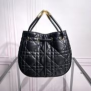 kitlife Medium Dior Nolita Bag Black Macrocannage Lambskin - M2312UNJJ_M900 -  27 x 25 x 5 cm - 4