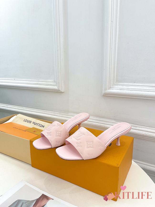 kitlife Lousi Vuitotn Neo Revival Mule rose - 5.5cm - 1