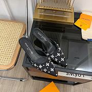 kitlife Lousi Vuitotn Mule pointue Blossom black 7.5cm - 1