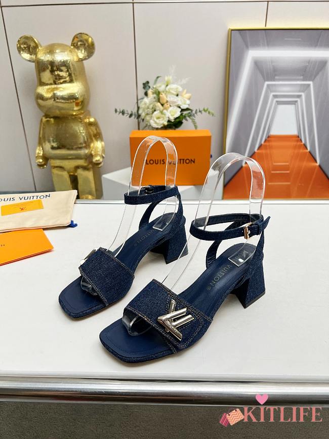 Louis Vuitton Shake Sandal Dark Blue 8.5 cm - 1