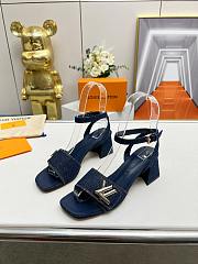 Louis Vuitton Shake Sandal Dark Blue 8.5 cm - 1