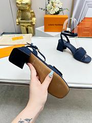 Louis Vuitton Shake Sandal Dark Blue 8.5 cm - 6