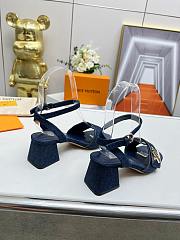 Louis Vuitton Shake Sandal Dark Blue 8.5 cm - 4