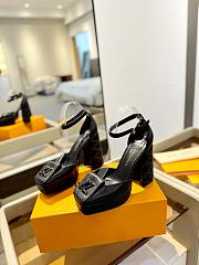 kitlife Lousi Vuitton Shake Platform Pump 9.5cm Black  - 1