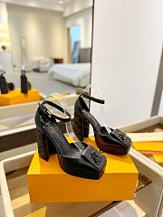 kitlife Lousi Vuitton Shake Platform Pump 9.5cm Black  - 4