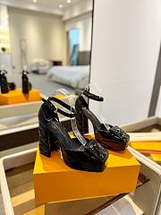kitlife Lousi Vuitton Shake Platform Pump 9.5cm Black  - 3
