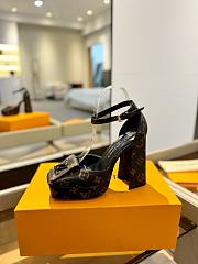kitlife Lousi Vuitton Shake Platform Pump 9.5cm Brown - 5