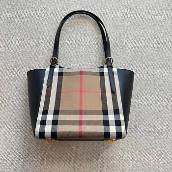 Kitlife Burberry Shoulder Bag Black - 25.5x26x18 cm