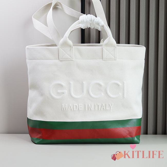 kitlife Gucci Canvas tote bag white - 40x38x17 cm - 1