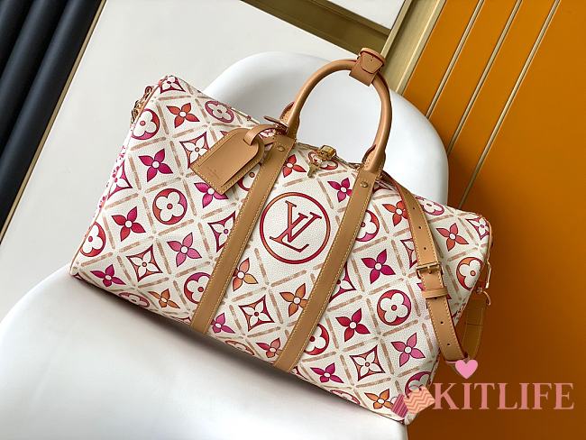 Kitlife Louis Vuitton Keepall Bandoulière 45 Coral bag -  M11251 - 45 x 27 x 20 cm - 1