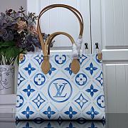 Kitlife Lousi vuitton OnTheGo MM Lagoon Blue bag - M11262 - 35 x 27 x 14 cm - 1