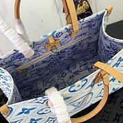 Kitlife Lousi vuitton OnTheGo MM Lagoon Blue bag - M11262 - 35 x 27 x 14 cm - 3