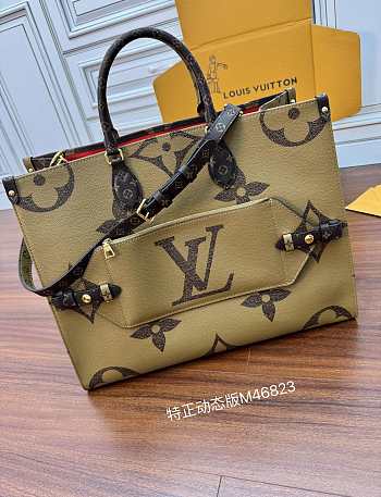 Kitlife Louis Vuitton OnTheGo Voyage Monogram and Monogram Reverse coated canvas bag - M46823 - 43x33x18.5 cm