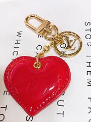 Kitlife Louis Vuitton Key Chain heart red  - 1