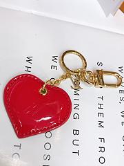 Kitlife Louis Vuitton Key Chain heart red  - 5