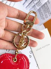 Kitlife Louis Vuitton Key Chain heart red  - 4