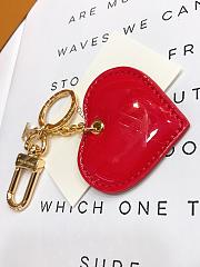 Kitlife Louis Vuitton Key Chain heart red  - 3