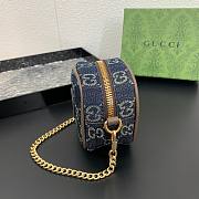 kitlife Gucci Blue Coin Purse With Strawberry - 3